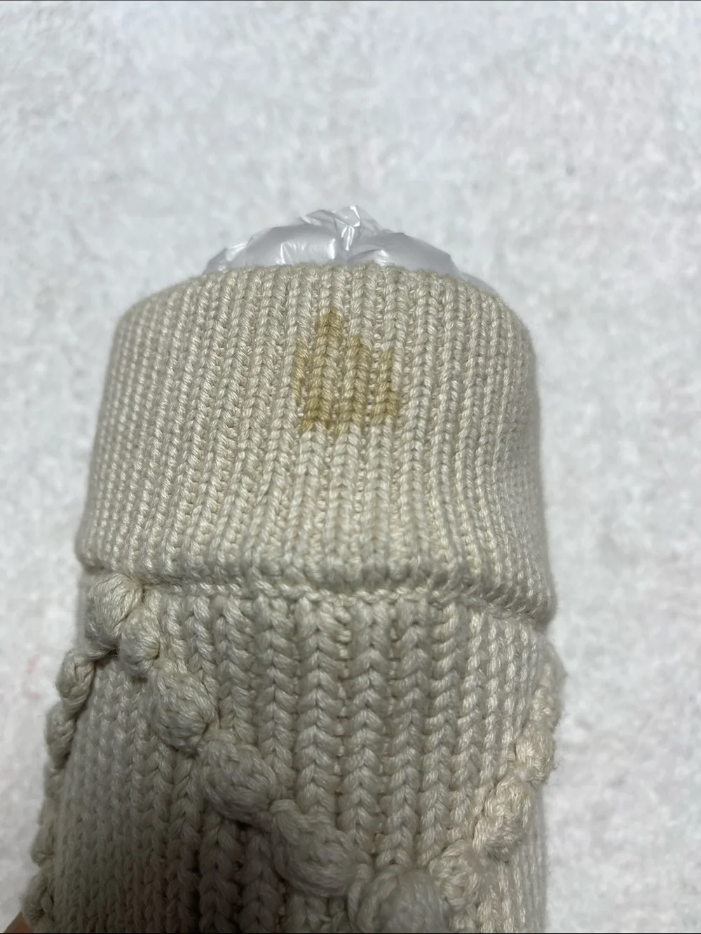 UGG Australia Classic Knit Boots In Cream Size 8